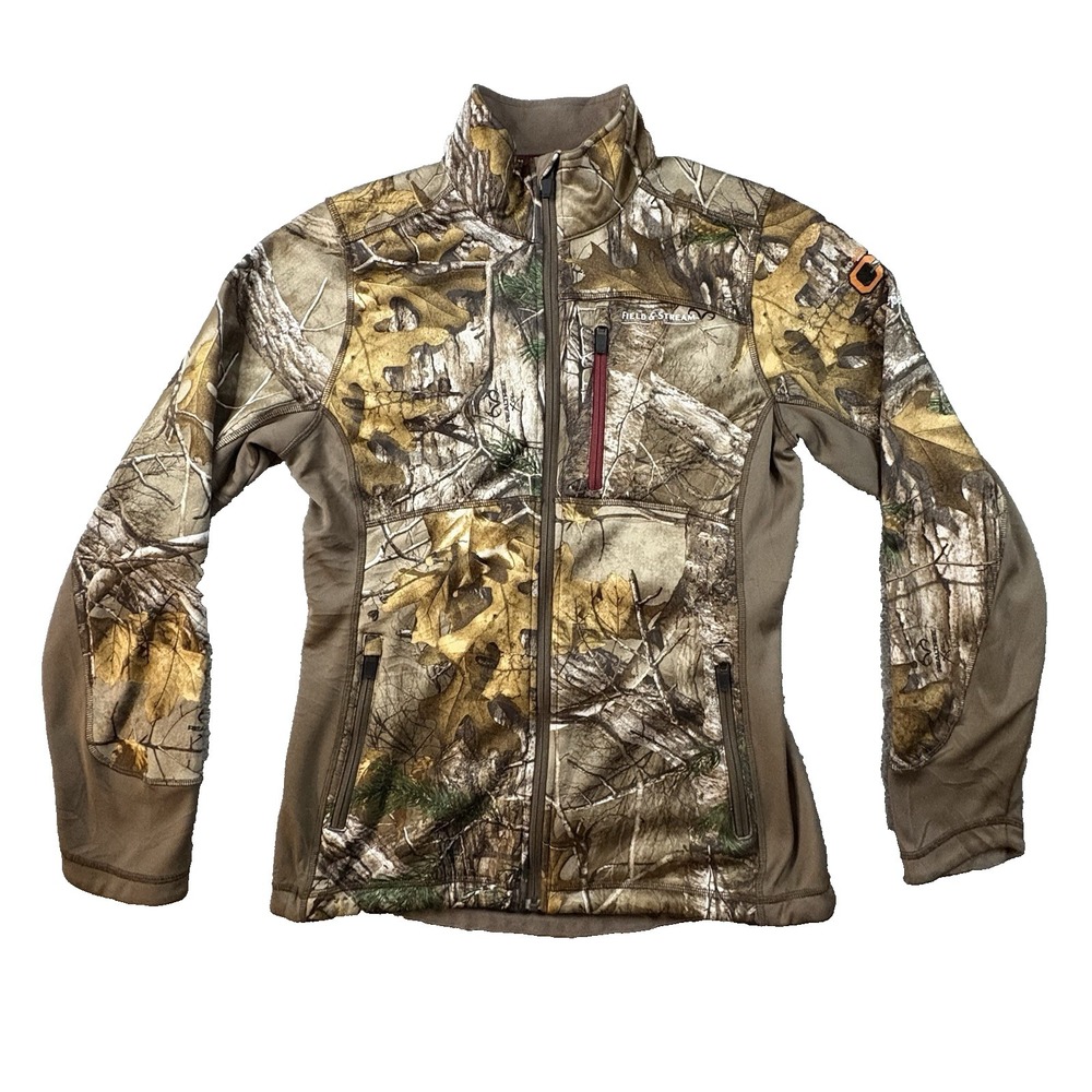 Field & Stream Women's S Realtree Camo Softshell Jacket C3 No Scent HydroRepel